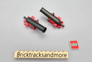 Lego® Kanone pearl grau mit roter Lavette Piraten 2 Stück x110c01 2527 2533c01 - Bild 1 von 1