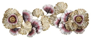 Pannello decorativo in metallo floreale cm 130x5,5x54 - Foto 1 di 5