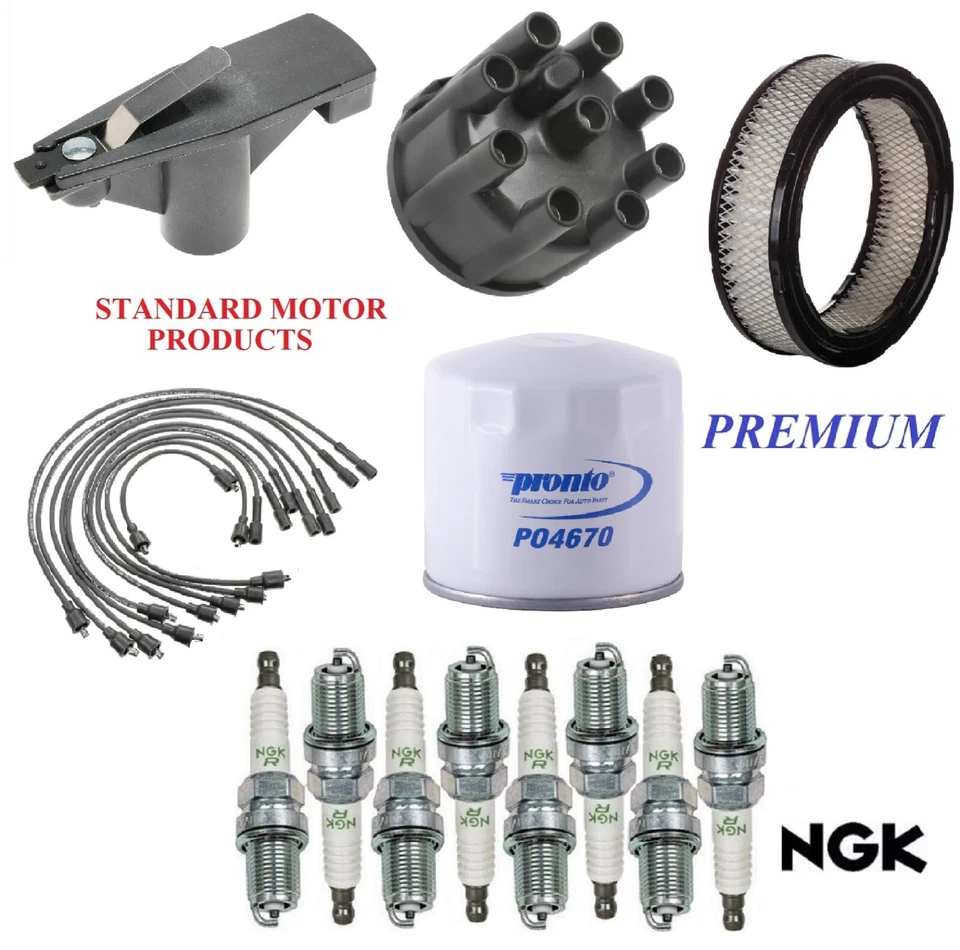 Kit de puesta a punto filtros de combustible de aceite de aire tapones de cable para Dodge B250 V8 5,9 L; FI, TBI 1992 Foto 1 de 1