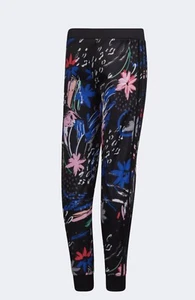 Adidas Floral Core Printed Jogger Black Multi Color Medium “ Runs Small “ NWT - Picture 1 of 4