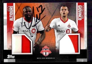 2019 Topps MLS Dual Relic Orange 15/25 Giovinco and Altidore Auto Toronto FC - Bild 1 von 2