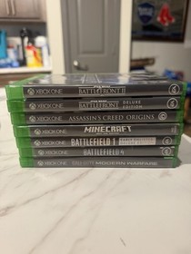 Xbox One 7 Game Lot Minecraft COD Battlefield Star Wars Assassin&rsquo;s Creed Bundle