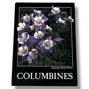 Postkarte Columbines Colorados State Flower 4x6 Continental Chrome Card D703 - Bild 1 von 2