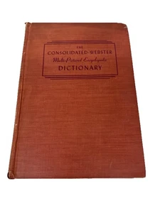 The Consolidated-Webster Multi-Pictured Dictionary 1946, Vintage. Chicago IL - Bild 1 von 7