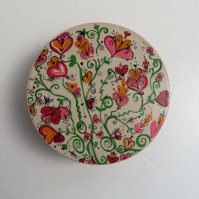 Springbok Thingie Jigsaw Puzzle Love Artist Sandy Miller 1968 Round Box 7” Mini - Image 1 of 4