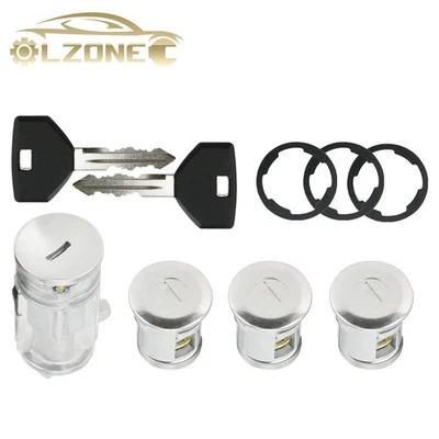 Cerradura de puerta de cilindro para Jeep Wrangler TJ 2002-2006 cilindro de bloqueo de encendido con 2 llaves Foto 1 de 4