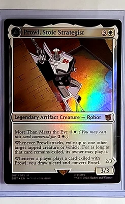 2022 Magic The Gathering Brothers War Transformers Foil 1 Prowl Stoic Strategist - Image 1 of 3