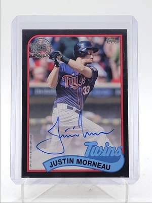 ЧЕРНЫЙ АВТОГРАФ ДЖАСТИНА МОРНО 2024 TOPPS СЕРИЯ 1 1989 TOPPS /199 Q3713 - Изображение 1 из 2