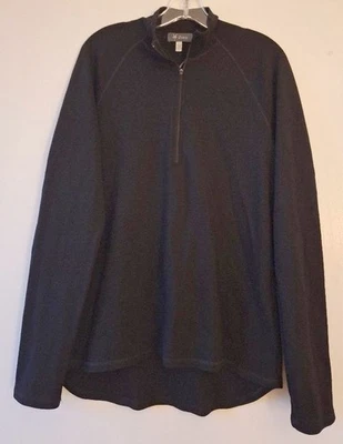 Ibex  100% Merino Wool  Half Zip Base Layer Pullover Sweater sz L Made in USA - Image 1 of 4