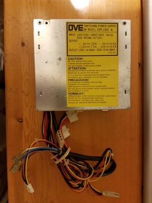DVE DSP-1454 N Internal Power Supply 110/220  V AC Input - Image 1 of 4