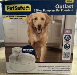 PetSafe Outlast 128oz Pumpless Pet Fountain - Ultimate Dog Hydration Solution - Picture 1 of 2