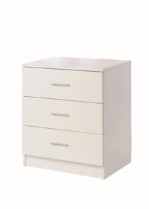 Rio Costa 3 Drawer Chest of Drawers in White by TAD - Picture 1 of 4