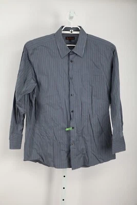 Camisa Ben Sherman Hombre 17 x 32/33 Azul Rayas Manga Larga Foto 1 de 4