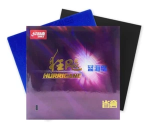 Blue Sponge DHS Hurricane 3 Provincial Table Tennis Rubber 39 Degree Black Color - Picture 1 of 3