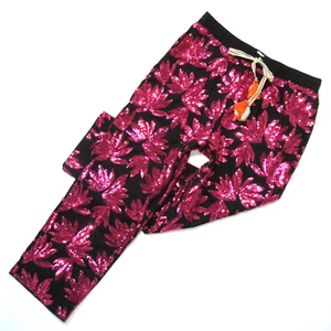 NWT J.Crew Collection High-Rise Cotton-Poplin Pant with Sequins in Black 16 - Picture 1 of 5