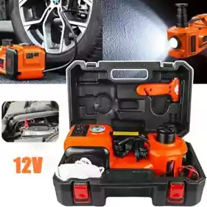 Electric Car Jack 5 Ton 12V Car Jack Hydraulic Kit With Inflator Pump Electric - Picture 1 of 16