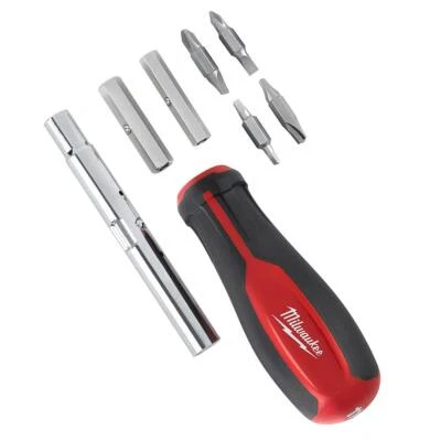 Milwaukee 11-in-1 MULTI-BIT DRIVER with TORX Phillips Slotted Square Screwdriver - Image 1 of 4