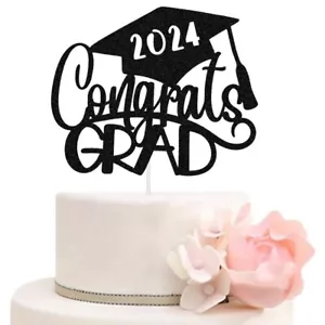 Felicitaciones Clase de 2024 Decoración para tarta de graduación - Imagen 1 de 5