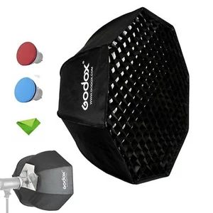 Godox SB-UE 32"/80cm Umbrella Octagon Softbox Reflector with Honeycomb Grid - Picture 1 of 8