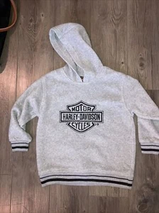 Harley Davidson Youth Children Kids Hoodie Motorcycle Graphic HD sz 4 VTG Fleece - Picture 1 of 8