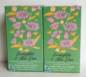 2-Pack Eucalyptus & Aloe Vera Refreshing Bar Soap 10 Bars 3.53 oz Each - Picture 1 of 2