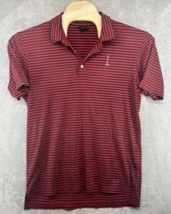 Camisa Polo Dunning Golf Carmel Logo CC Rayas Rojas Para Hombre Grande L LEER - Imagen 1 de 8