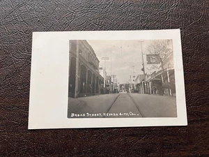 RPPC Nevada City California Street Scene Broad Street early 1900s Nevada County - Picture 1 of 2