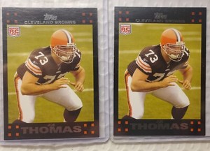 Joe Thomas Rookie (2) 2007 Topps #392 Wisconsin Cleveland Browns HOF