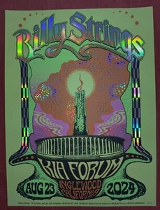 PÓSTER BILLY STRINGS FOIL #xx/40 KIA FORUM LOS ANGELES EDICIÓN 23/8 Fez Moreno - Imagen 1 de 1