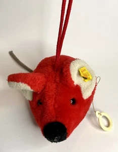 STEIFF Fiep Mouse Rat Pull String Music Ear Button Vintage German 6380/15 Flaw - Picture 1 of 12