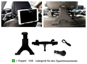 Tablet Halterung Kfz Universal Auto Kopfstützen Autohalterung iPad 7-10" Tablet✔ - Bild 1 von 6