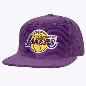 MENS MITCHELL & NESS NBA ALL DIRECTIONS SNAPBACK LAKERS - PURPLE - Picture 1 of 4