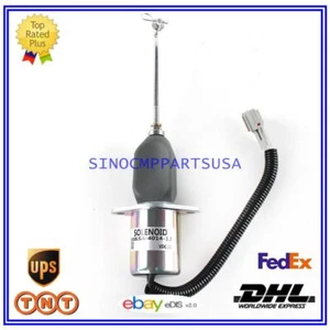 Stop Solenoid 12V 1752ES RSV KRT SA-4014-12 for Woodward Mitsubishi Cummins - Picture 1 of 8