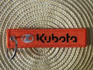 Kubota Embroidered Key Chain, Agriculture, Garden, Golf, Construction Equipment - Picture 1 of 1