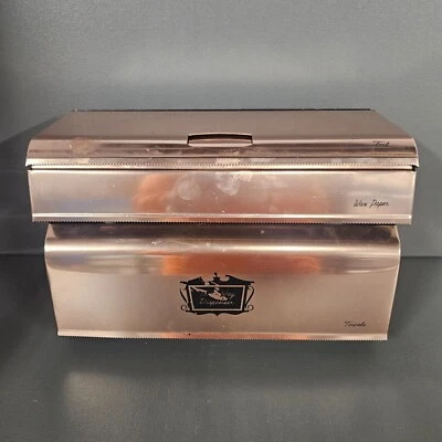 West Bend MCM Rose Gold Vintage Three Way Foil/Wax Paper/Paper Towel Dispenser - Image 1 of 4