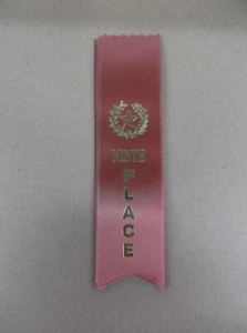 9th Place Award Ribbons flat brown lot of 7 star wreath - Picture 1 of 1
