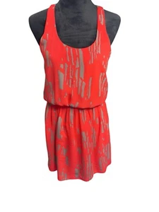 Eight Sixty Bright Pink With Gray Midi Dress  - Picture 1 of 6