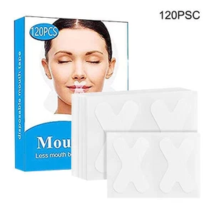 120pcs NEW X Shape Sleep Strips Tape For Sleeping Anti Snore Teeth Grinding - Picture 1 of 12