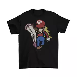 T-Shirt Nintendo Mario and Peach Unisex Baumwolle lustige Größen Erwachsenenschalter SMB Neu - Bild 1 von 3