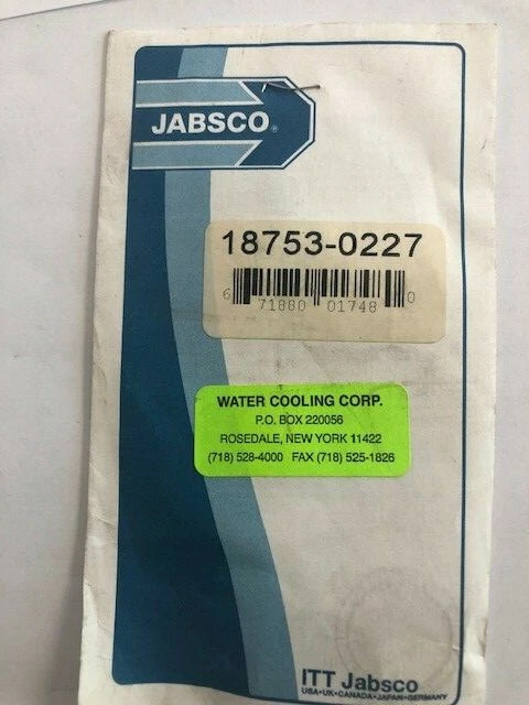JABSCO® 18753-0227 ESPACIADOR T/C O CARBONO 0 Foto 1 de 1