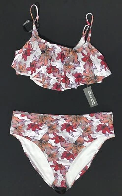 Traje de baño bikini floral de 2 piezas BOOHOO para mujer ~ talla grande 22 Foto 1 de 4
