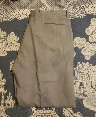 Pantalones chinos vintage años 70 BLAIR frente plano 38x31 pierna recta garra cremallera gris Foto 1 de 4
