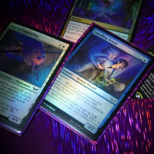 Sages Secret Purple Rain Small/Standard Card Sleeves (Pokemon, MTG, Yugioh) 100x - Picture 1 of 8