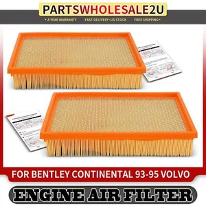 2x Engine Air Filter for Bentley Continental 93-95 Volvo 740 760 745Rolls-Royce - Picture 1 of 9