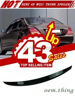 Alerón trasero pintado para Mercedes Benz Clase S W221 4D S400 S550 Foto 1 de 4