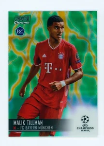 2020-21 Malik Tillman Topps Stadium Club Chrome Yellow/Green Rookie Card 72/75 - Picture 1 of 3