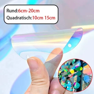 PVC Holografische Regenbogen Windspiele Dünne Platte Farbige Kunststofffolie - Picture 1 of 8