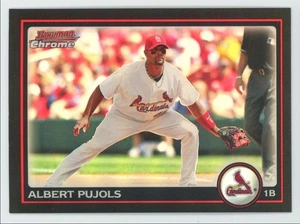 2010 Bowman Chrome Refractor Albert Pujols Cardinals #142 A1 - Picture 1 of 2