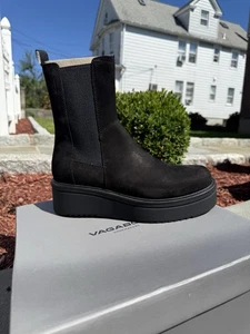 Vagabond Tara Damen klobige 55 mm Sohle Chelsea Boots In Schwarz Größe US 9 Damen. - Bild 1 von 7