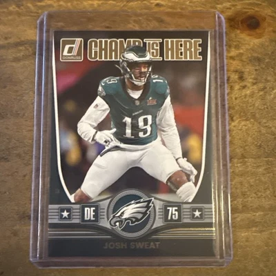 Josh Sweat 2025 Panini Donruss #CIH-JST: Champ is Here - Eagles  - Image 1 of 2